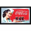Trademark Global Coca Cola Vintage Mirror Horizontal Waitress with Coke