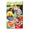 Trademark Global Coca Cola Picnic with Coke Stretched Canvas Art