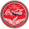 Trademark Global Wings Coca Cola Neon Clock with 2 Neon Rings