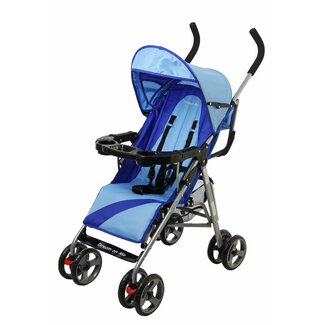 Dream On Me Umbrella Stroller with Child Tray in Blue - 453-B