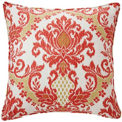 Jiti Pillows IKAT White/ Red Decorative Pillow