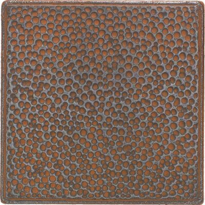 Daltile Castle Metals 4-1/4 in. x 4-1/4 in. Wrought Iron Metal Hammered Insert Wall Tile CM0244DECOB1P