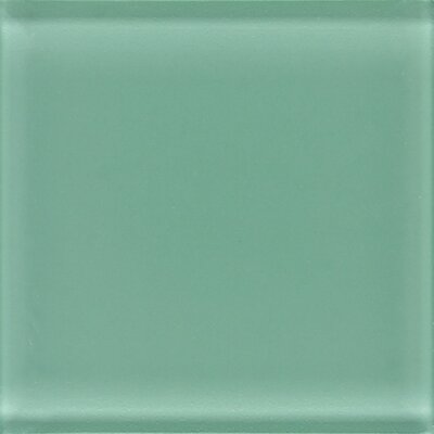 Glass Reflections 12 x 12 Glossy Mosaic Tile in Seren Green