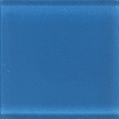 Daltile Glass Reflections 4-1/4 in. x 4-1/4 in. Ultimate Blue Glass Wall Tile GR06441P