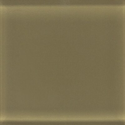 Daltile Glass Reflections 4-1/4 in. x 4-1/4 in. Olive Oil Glass Wall Tile GR08441P