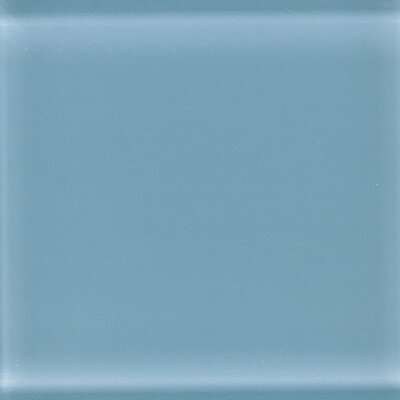 Daltile Glass Reflections 4-1/4 in. x 4-1/4 in. Blue Lagoon Glass Wall Tile GR11441P