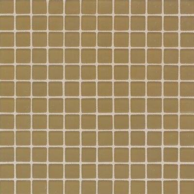 Daltile Glass Maracas 12 in. x 12 in. Raffia Gold Frosted Glass Mesh-Mounted Mosaic Tile P65611FMS1P