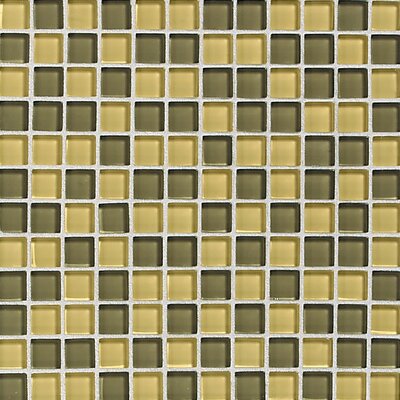 Daltile Glass Reflections 12 in. x 12 in. Wheat Field Glass Mesh-Mounted Mosaic Tile GR2311MS1P