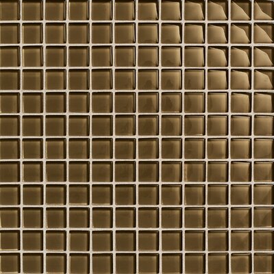 Daltile Glass Maracas 12 in. x 12 in. Tortoise Glass Mesh-Mounted Mosaic Tile P65911MS1P
