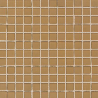 Daltile Glass Maracas 12 in. x 12 in. Evening Sun Frosted Glass Mesh-Mounted Mosaic Tile P65411FMS1P