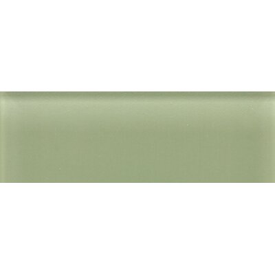 Glass Reflections 4 1/4 x 12 3/4 Frosted Wall Tile in Mint Jubilee (Set of 48)