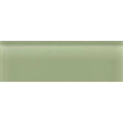 Glass Reflections 4 1/4 x 12 3/4 Glossy Wall Tile in Mint Jubilee (Set of 48)