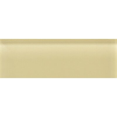 Glass Reflections 4 1/4 x 12 3/4 Glossy Wall Tile in Cream Soda (Set of 48)