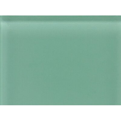 Glass Reflections 11 1/2 x 15 1/2 Frosted Random Interlocking Accent in Serene Green
