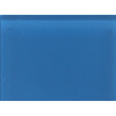 Glass Reflections 11 1/2 x 15 1/2 Frosted Random Interlocking Accent in Ultimate Blue