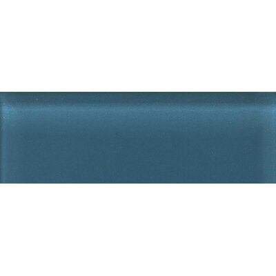 Glass Reflections 4 1/4 x 12 3/4 Glossy Wall Tile in Twilight Blue (Set of 48)