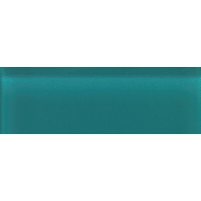 Glass Reflections 4 1/4 x 12 3/4 Glossy Wall Tile in Almost Aqua (Set of 48)