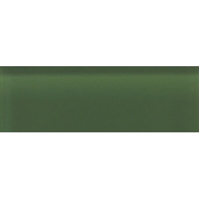 Glass Reflections 4 1/4 x 12 3/4 Glossy Wall Tile in Leafy Green (Set of 48)