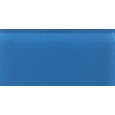 Daltile Glass Reflections 3 in. x 6 in. Ultimate Blue Glass Wall Tile GR06361P