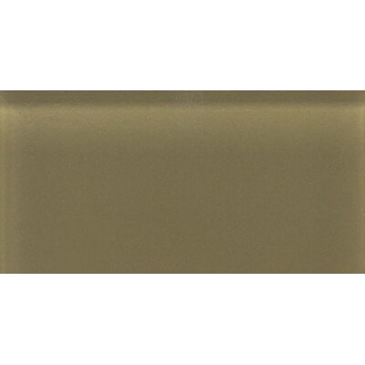 Daltile Glass Reflections 3 in. x 6 in. Olive Oil Glass Wall Tile GR08361P