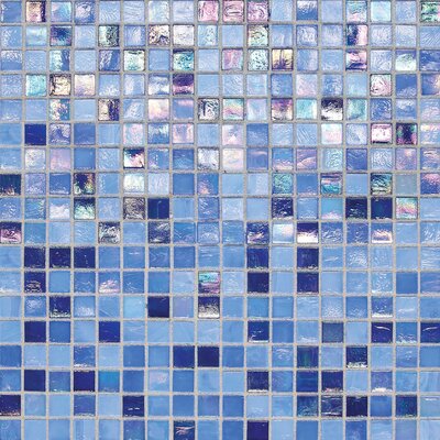 Daltile CL68-1212MS1P Capri City Lights City Lights Glass Mosaic Mesh Mounted Tile, Capri CL68-1212MS1P