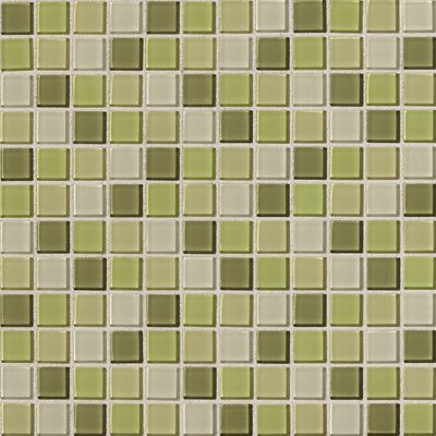 Daltile Isis Kiwi Blend 12 in. x 12 in. Glass Mosaic Wall Tile IS2711MS1P