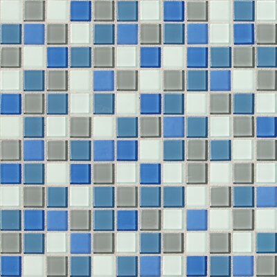Daltile Isis Polo Blend 12 in. x 12 in. Glass Mosaic Wall Tile IS3011MS1P