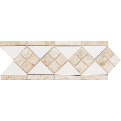 Daltile Fashion Accents 4 in. x 12 in. White Ceramic Decorative Accent Tile FA50412LIST1P2