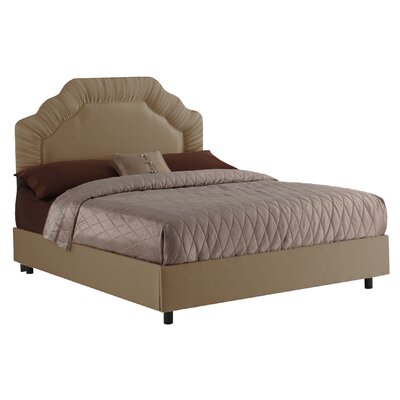 Shirred Border Bed in Khaki Size: Queen