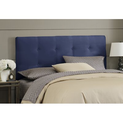 Double Button Tufted Headboard in Lazuli Size: Queen