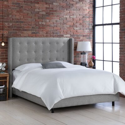 Groupie Wingback Bed Color: Pewter, Size: King
