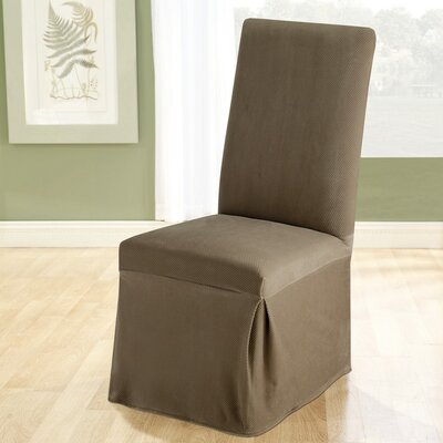 Sure Fit Stretch Pique Dining Room Chair Slipcover - Long