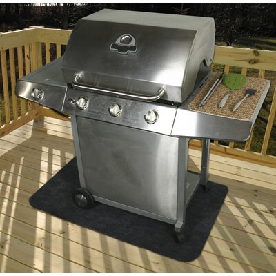 Charcoal Gas Portable Grill Mat Size: Large