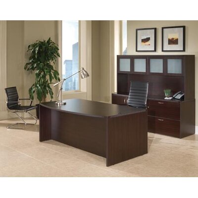 DMI Office Furniture Fairplex Executive Standard Desk Office Suite with Glass Door