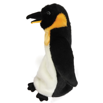 Penguin Beanie Baby on Long Sleeved Penguin Glove Puppet