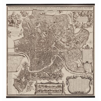 Authentic Models MC808 Map of Rome Map Circa 1676