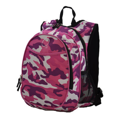 Kids Pink Camo Backpack