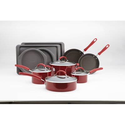 KitchenAid Red Promotional Aluminum 14-Piece Cookware Set