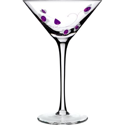 Luigi Bormioli Social Ave Set of 2 Purple UR Vino Martini Glasses