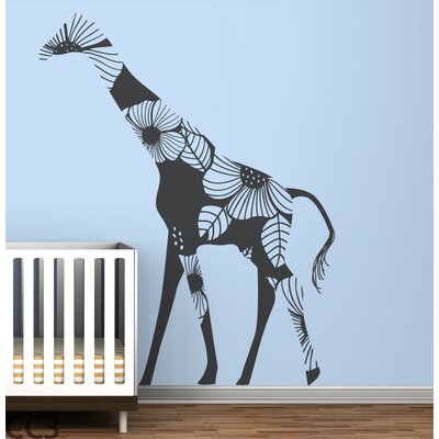 Giraffe Luggage  on Littlelion Studio Fauna Floral Giraffe Wall Decal   Allmodern