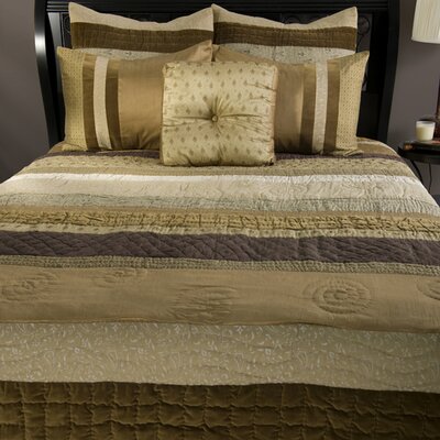 Rizzy Home Gwalior Bedding Set in Beige / Brown