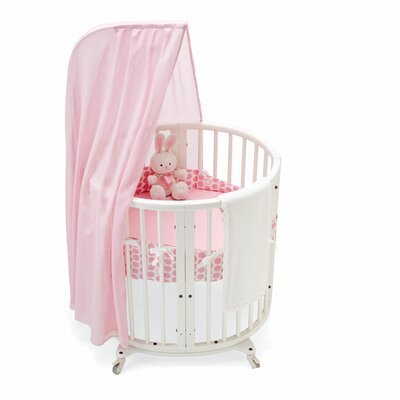 Mini Crib Bedding Pattern on Dots   119 00 The Design Of The Sleepi Mini Bassinet Bedding In Pink