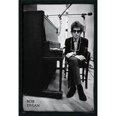 Amanti Art Bob Dylan Piano Framed Print