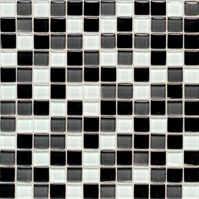 American Olean 2-in x 4-in Legacy Glass Black Blend Glass Wall Tile LG2211MS1P