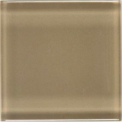 Legacy Glass 1 x 1 Solid Mosaic Tile in Chamois