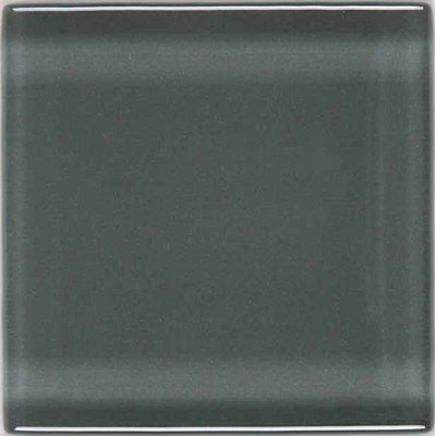 Legacy Glass 1 x 1 Solid Mosaic Tile in Pewter