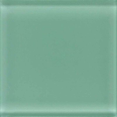 Legacy Glass 1 x 1 Solid Mosaic Tile in Palm