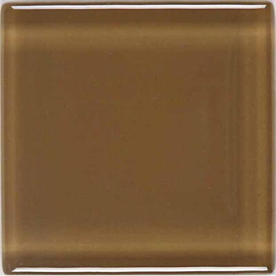 Legacy Glass 1 x 1 Solid Mosaic Tile in Leather