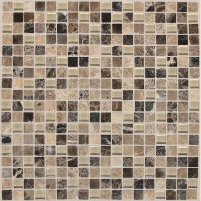 American Olean 12-in x 12-in Legacy Glass Tannery Blend Glass Wall Tile LG465858MS1P