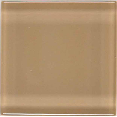 Legacy Glass 2 x 2 Solid Mosaic Tile in Camel